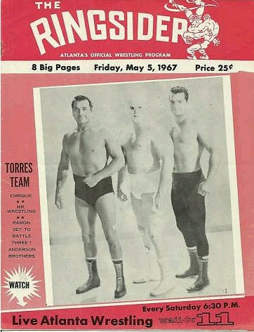 NWA the Ringsider Atlanta offical wrestling 1967 Magazine PWcatalog