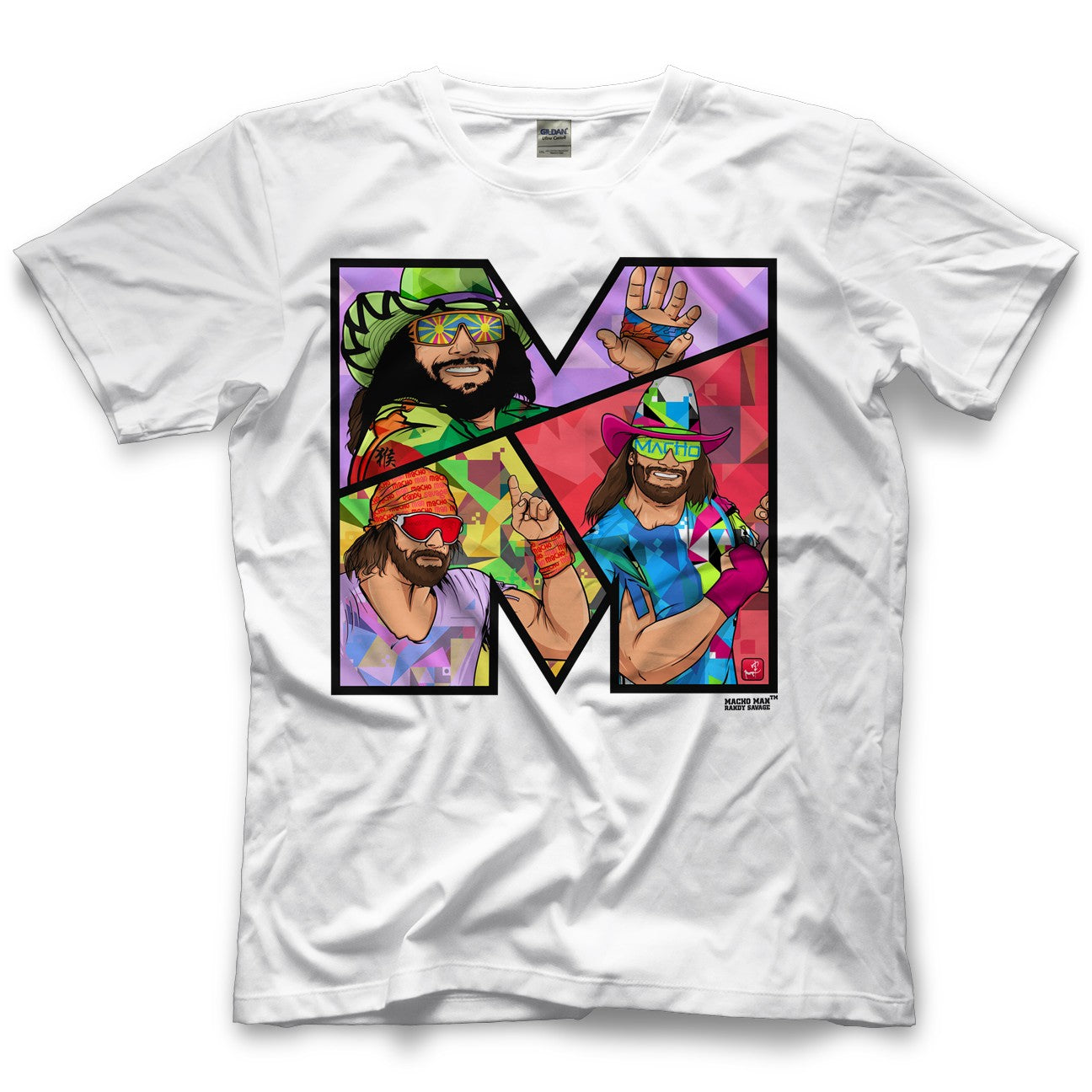 Randy Savage Macho Man M by 500 Level T-Shirt Pwcatalog