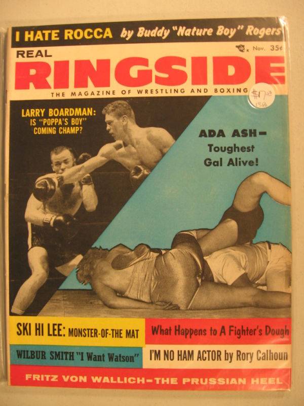Real Ringside November 1956 Magazine PWcatalog