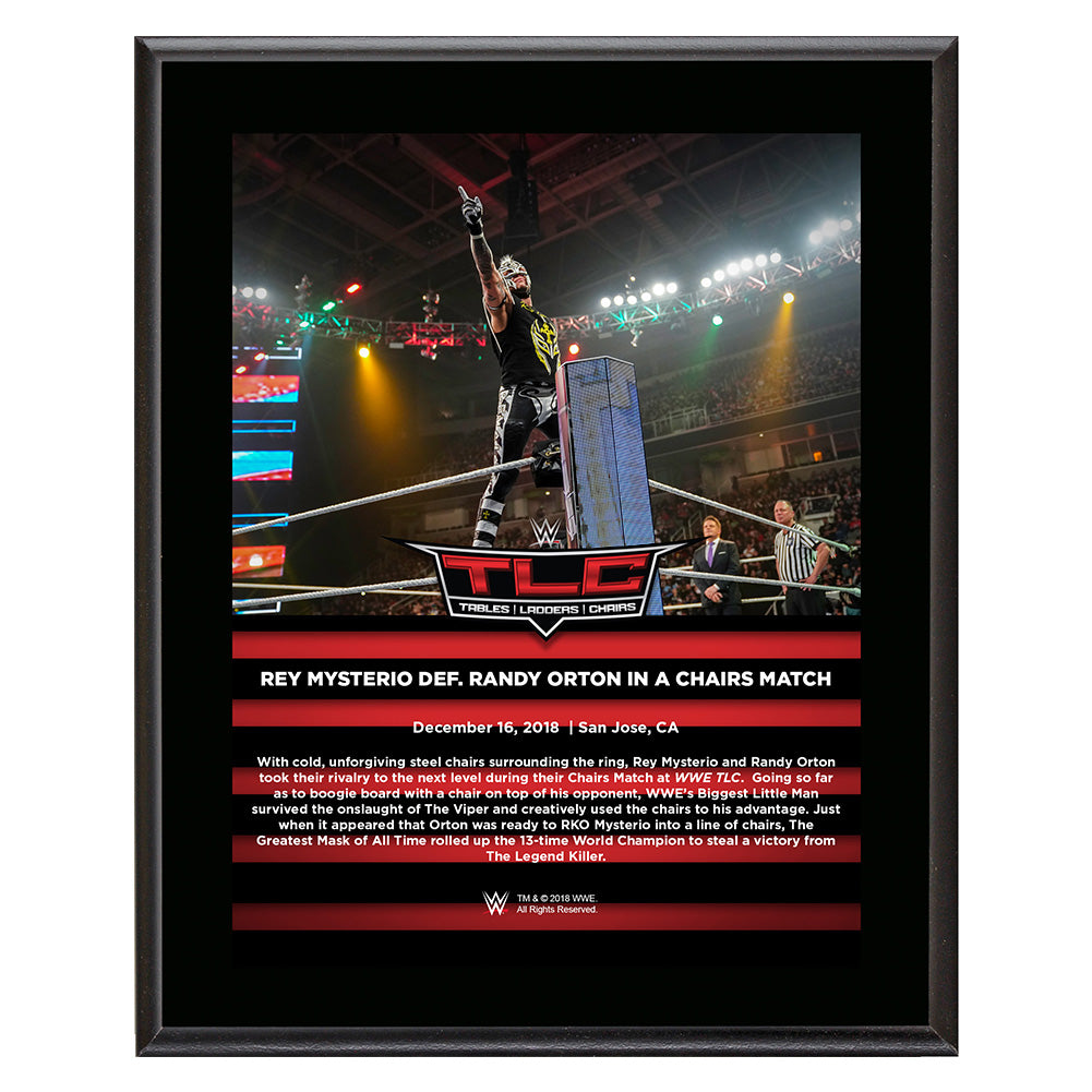 Rey Mysterio TLC 2018 10 x 13 Commemorative Plaque Pwcatalog