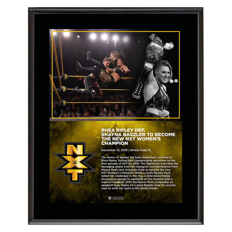 Rhea Ripley NXT Women's Champion 10 x 13 Limited Edition Plaque Pwcatalog
