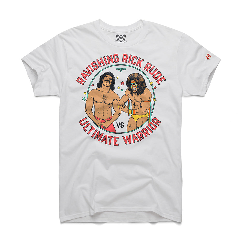 Rick Rude v. Ultimate Warrior WM5 Homage T-Shirt Pwcatalog