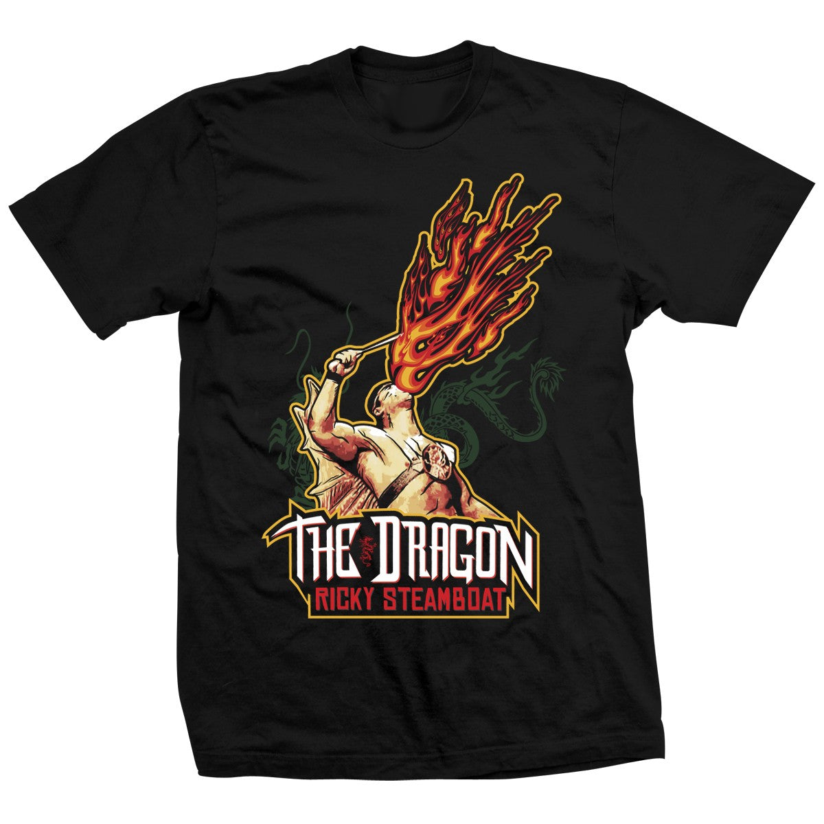 Ricky Steamboat Fire Breathing Dragon T-Shirt Pwcatalog