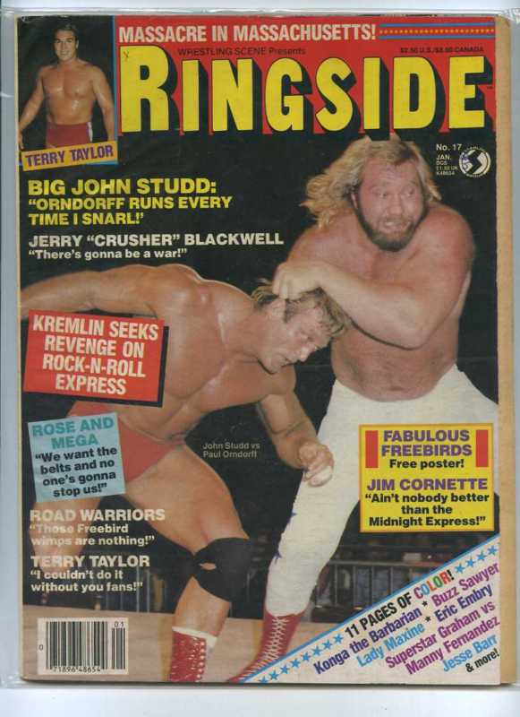 Ringside Wrestling January 1985 Magazine PWcatalog