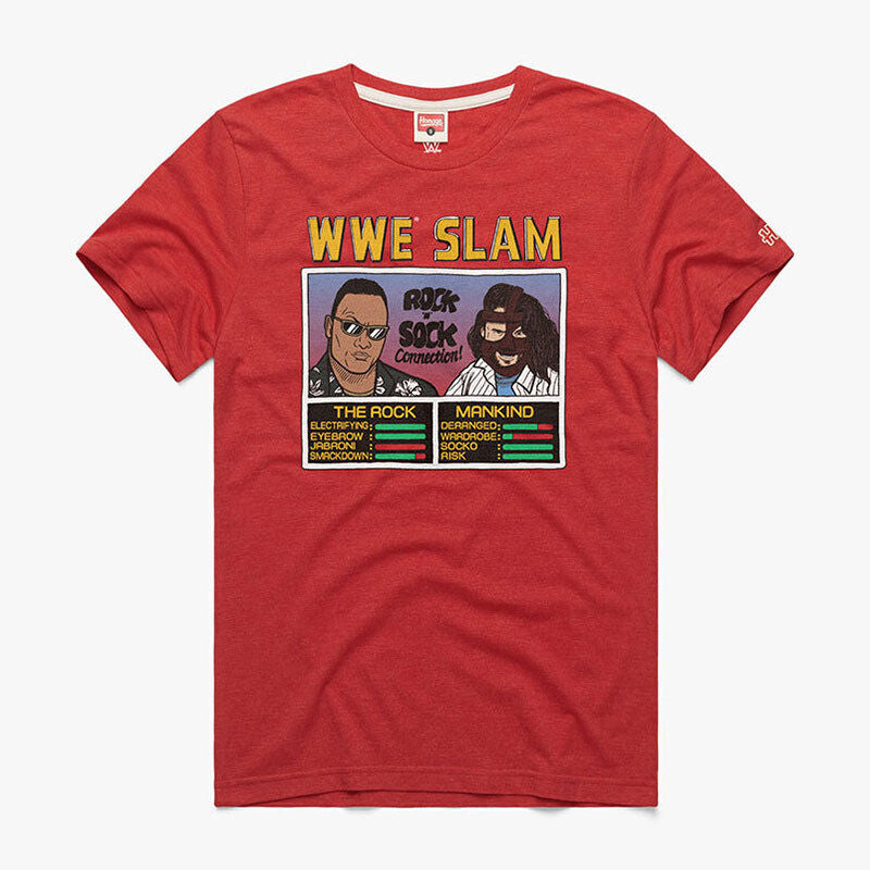 Rock 'N' Sock Connection WWE Slam Homage T-Shirt Pwcatalog