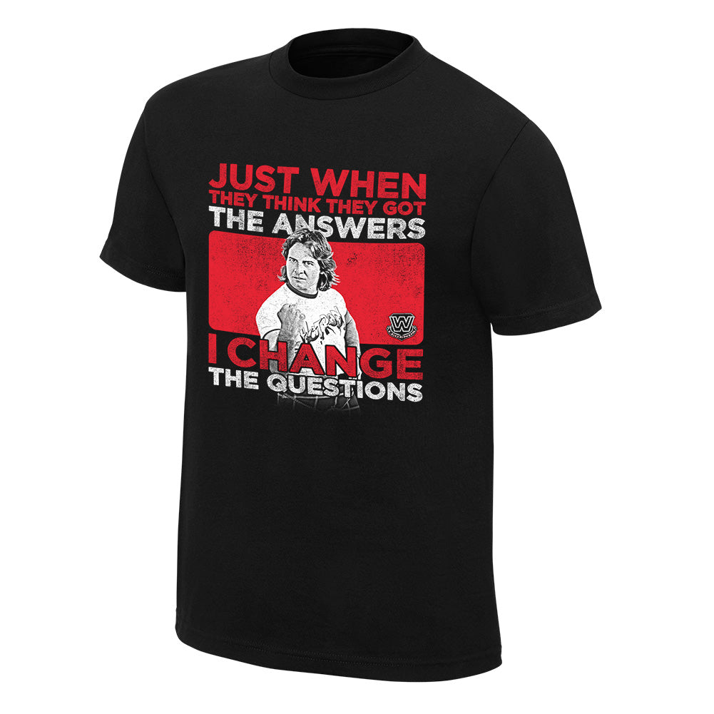 Roddy Piper I Change the Questions Vintage T-Shirt Pwcatalog