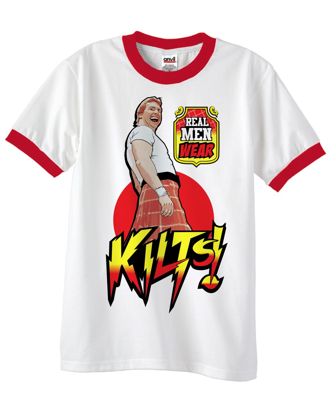Roddy Piper Real Men Wear Kilts T-Shirt Pwcatalog