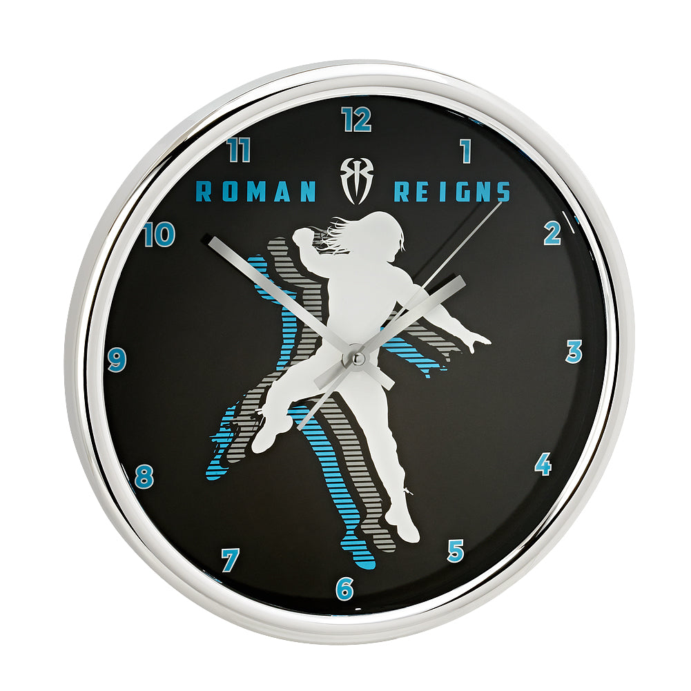 Roman Reigns 12 Chrome Wall Clock Pwcatalog