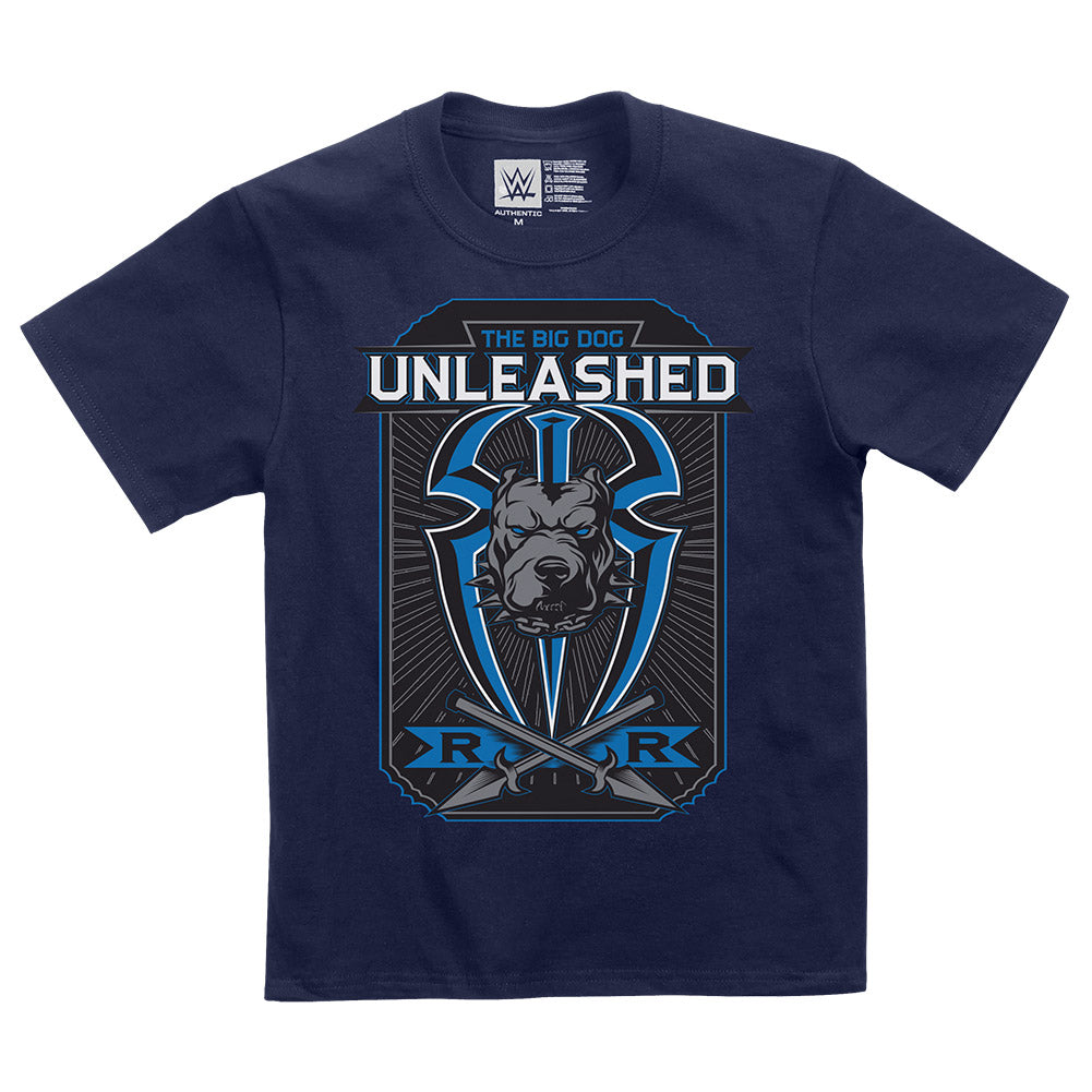 Roman Reigns Big Dog Unleashed Youth Authentic T-Shirt Pwcatalog