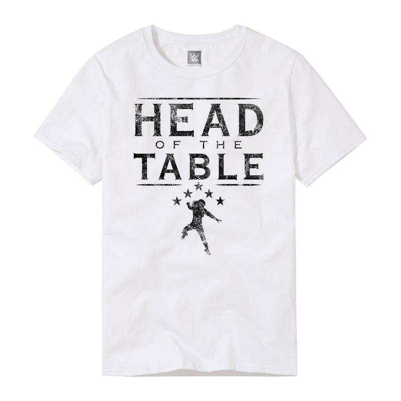 Roman Reigns Head Of The Table White T-Shirt Pwcatalog