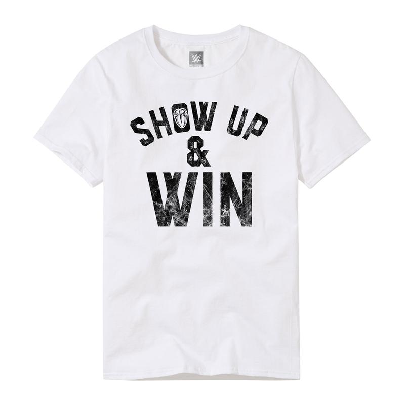Roman Reigns Show Up & Win White T-Shirt Pwcatalog