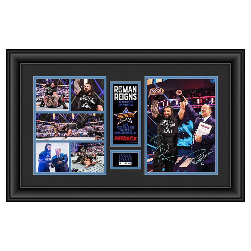 Roman Reigns SummerSlam 2020 Limited Edition Commemorative Plaque Pwcatalog