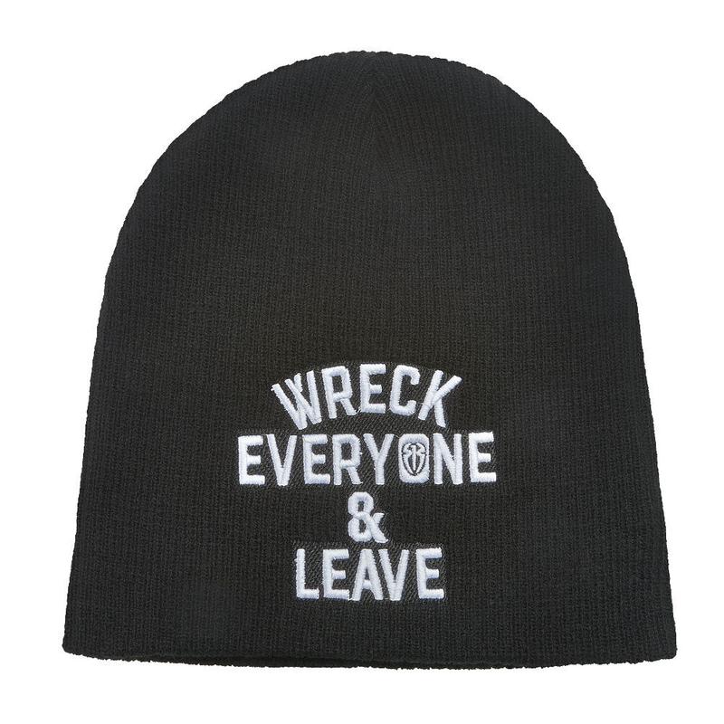 Roman Reigns Wreck Everyone & Leave Knit Beanie Hat Pwcatalog