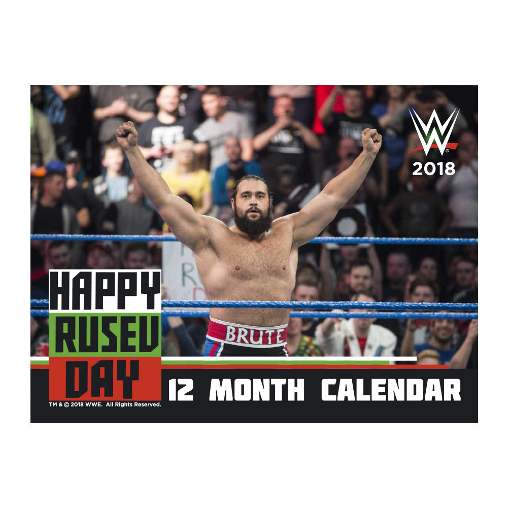 2018 Rusev Happy Rusev Day Calendar Pwcatalog
