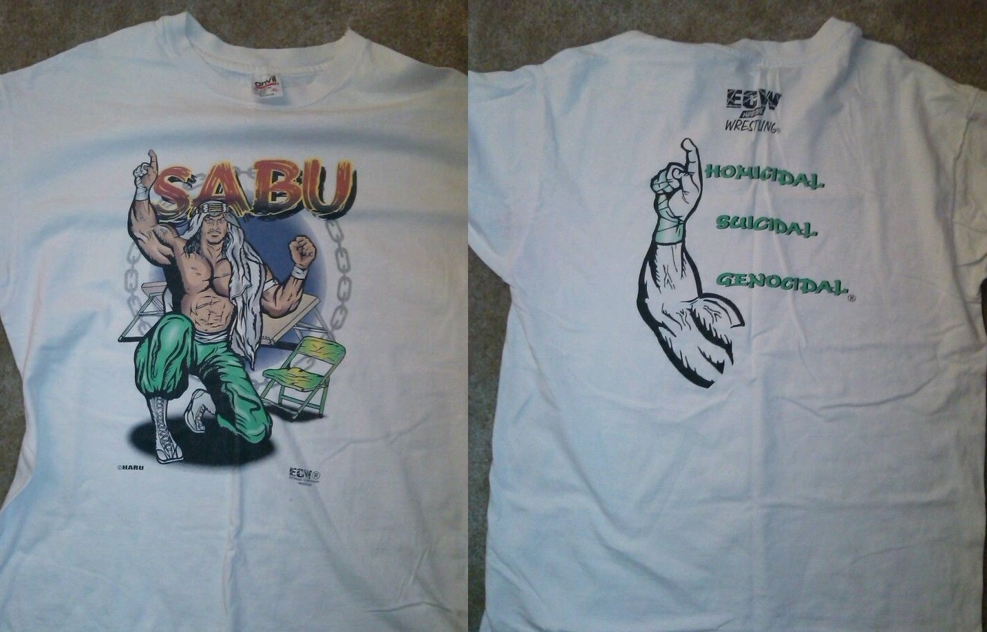 Sabu Homicidal Genocidal Suicidal T-Shirt Pwcatalog