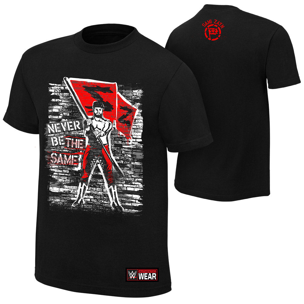 Sami Zayn Never Be The Same Authentic T-Shirt Pwcatalog