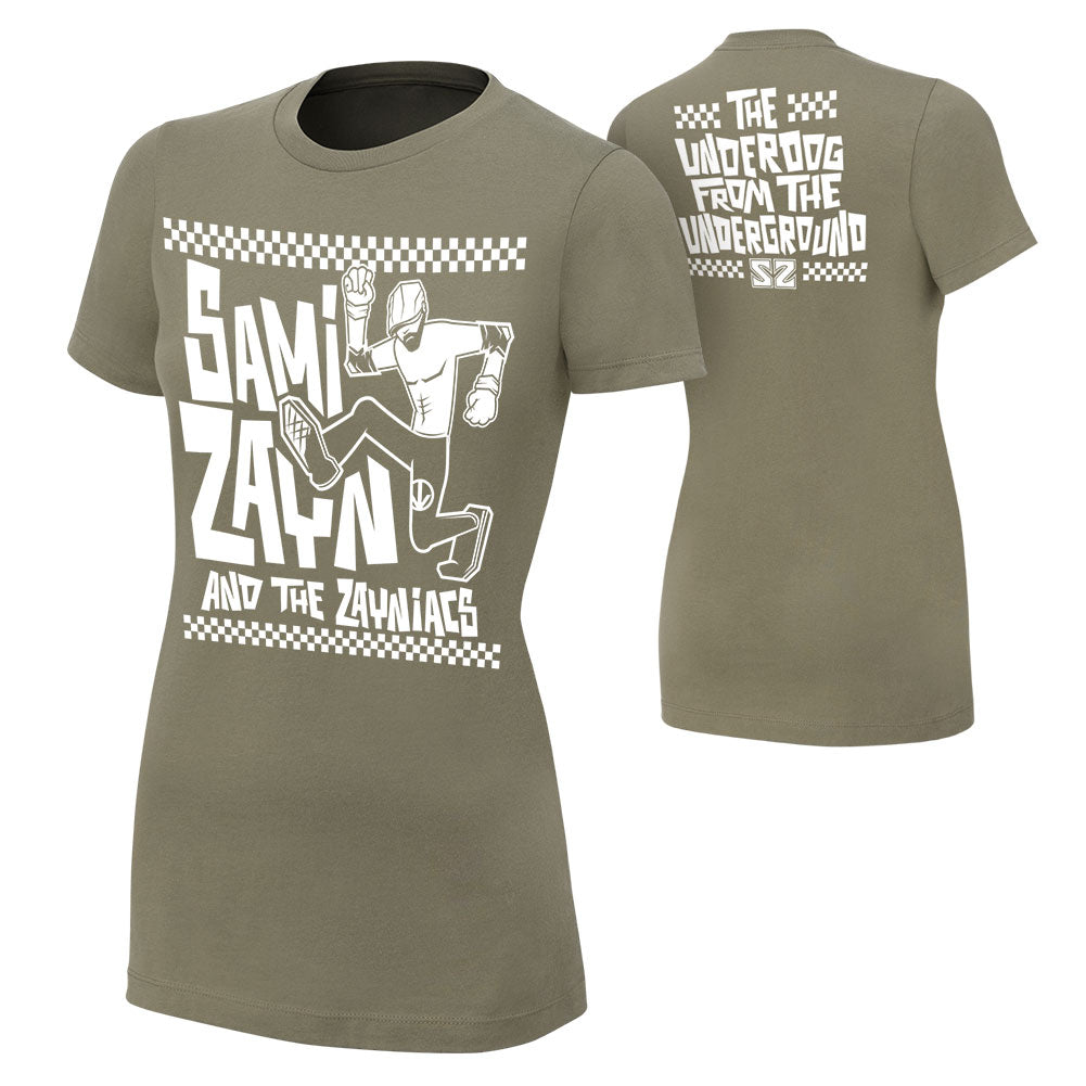 Sami Zayn Underdog From The Underground Women's Authentic T-Shirt Pwcatalog