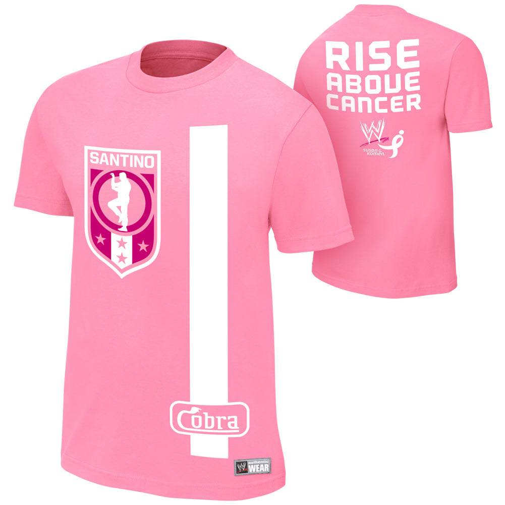 Santino Marella Rise Above Cancer Pink T-Shirt Pwcatalog
