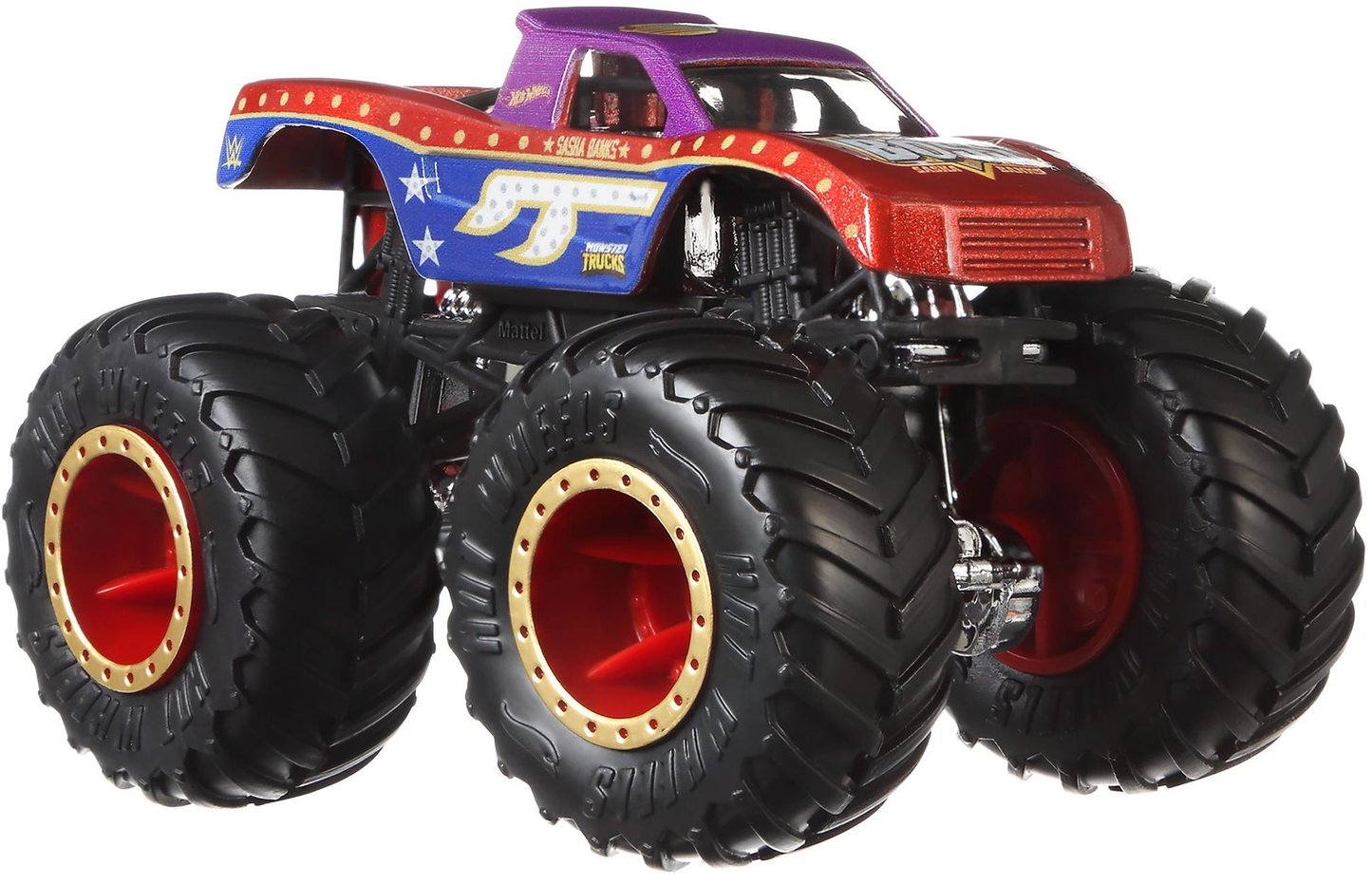 WWE Monster trucks Hot wheels Sasha Banks PWcatalog