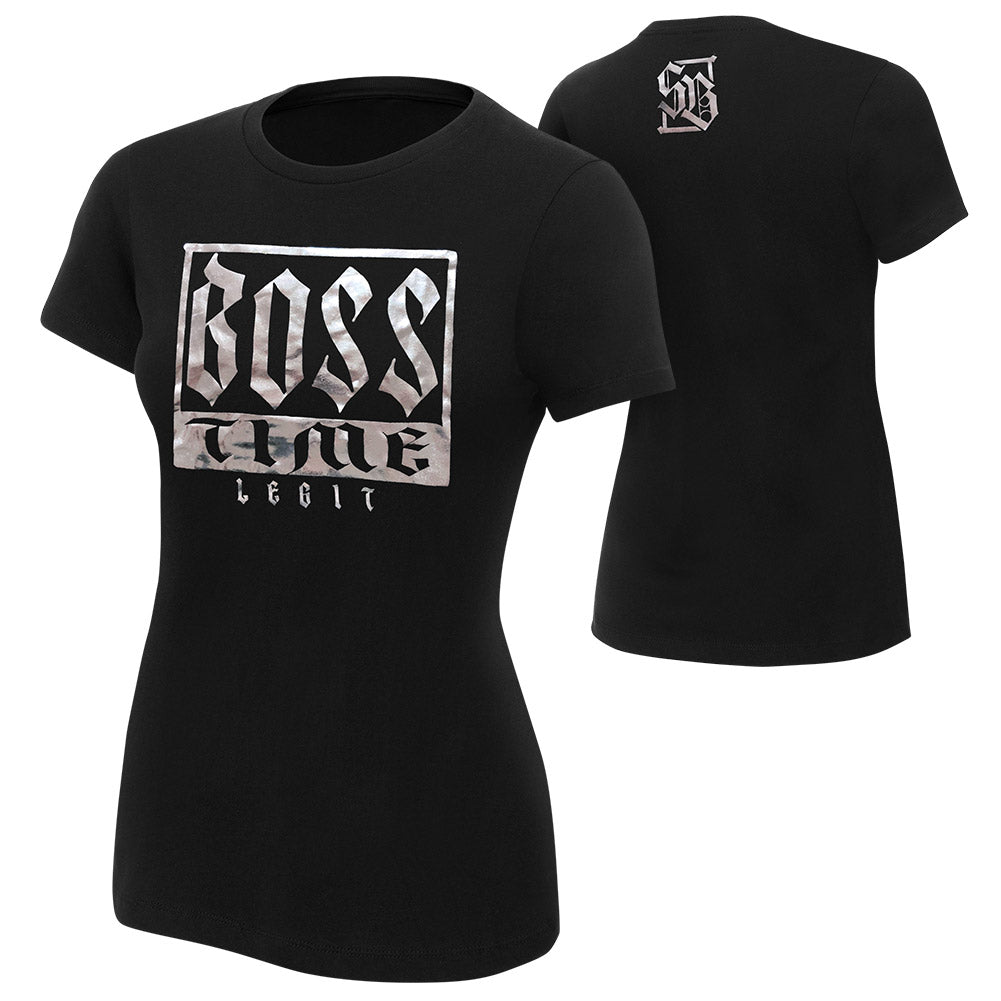 Sasha Banks Boss Time Women's Authentic T-Shirt Pwcatalog