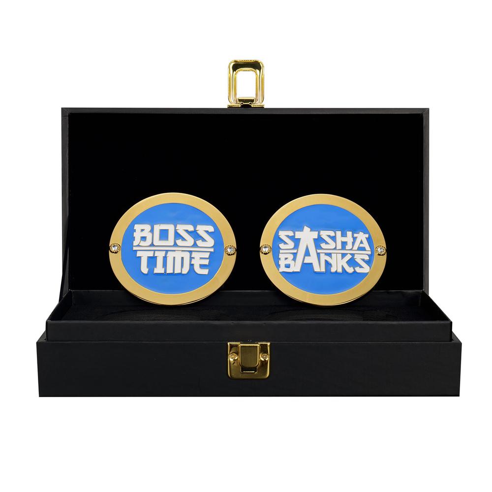 Sasha Banks Boss Time Women's Championship Replica Title Side Plate Box Set Pwcatalog