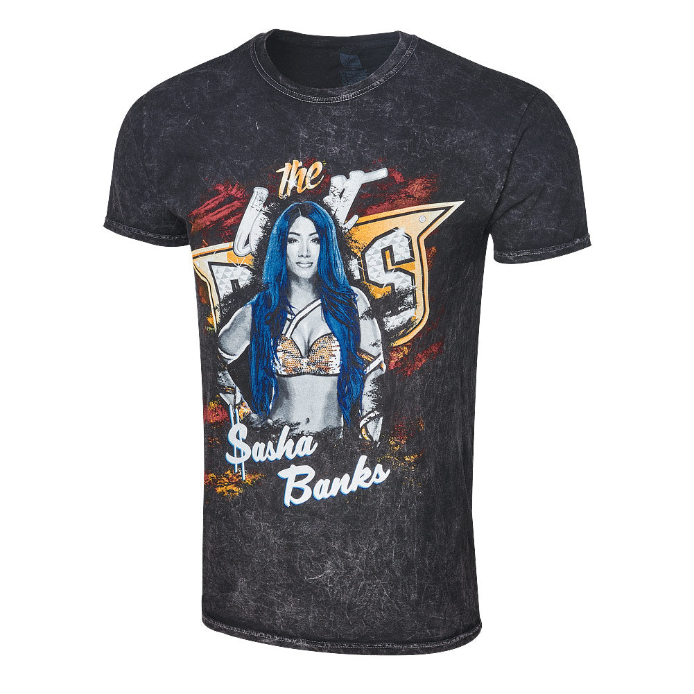 Sasha Banks Legit Boss Mineral Wash T-Shirt Pwcatalog