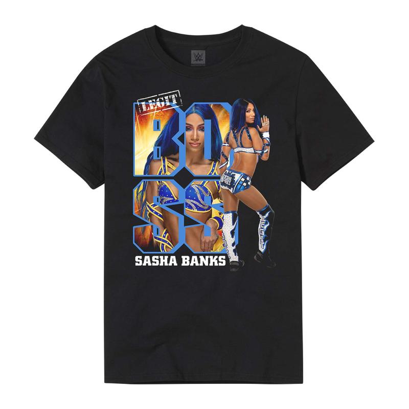 Sasha Banks Legit Boss Phototype Graphic T-Shirt Pwcatalog