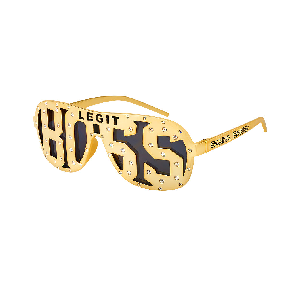 Sasha Banks Legit Boss Studded Sunglasses Pwcatalog