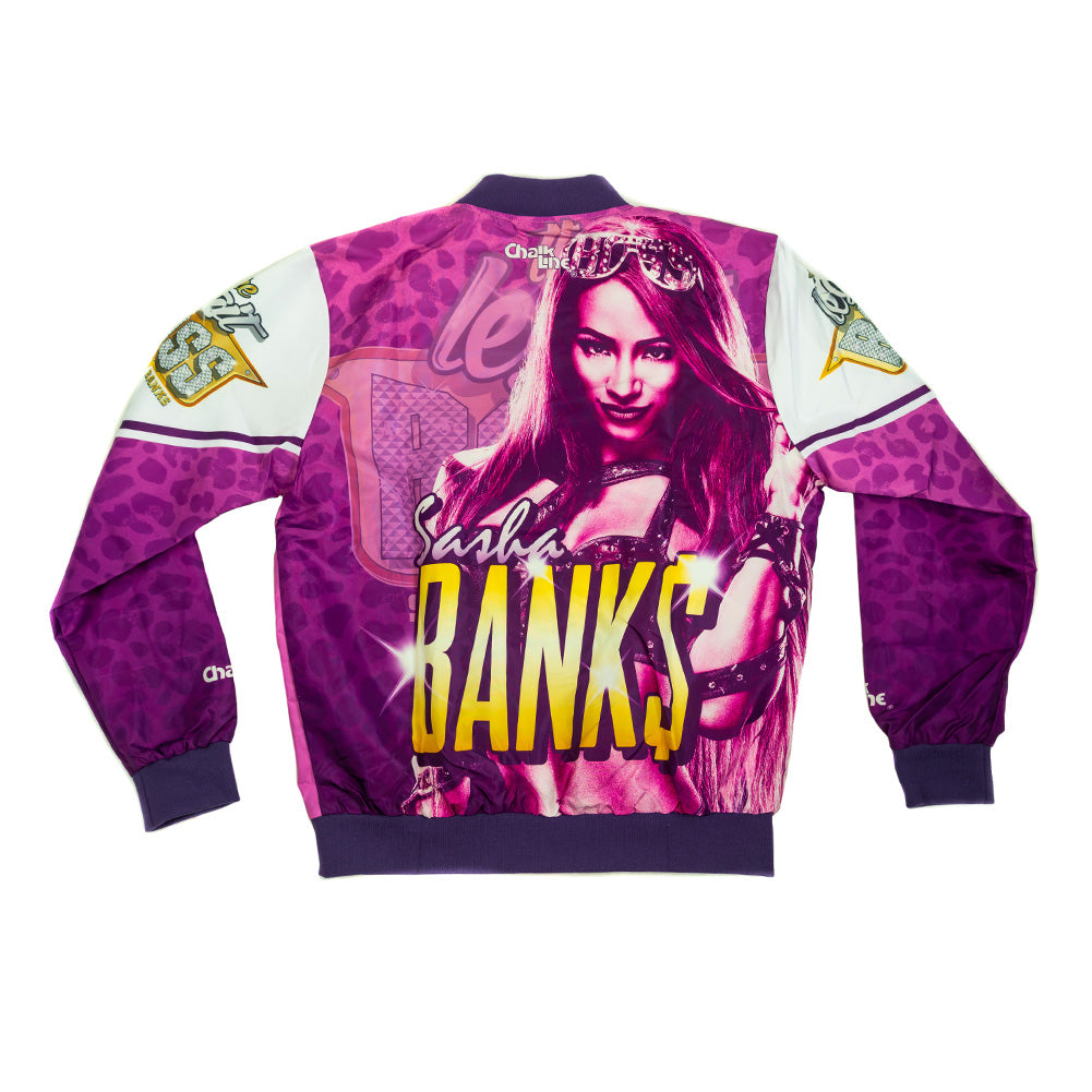 Sasha Banks Retro Fanimation Chalk Line Jacket Pwcatalog