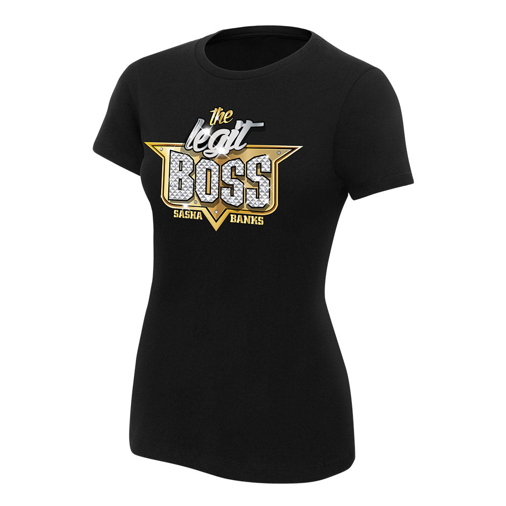 Sasha Banks Sky's The Limit Women's Authentic T-Shirt Pwcatalog