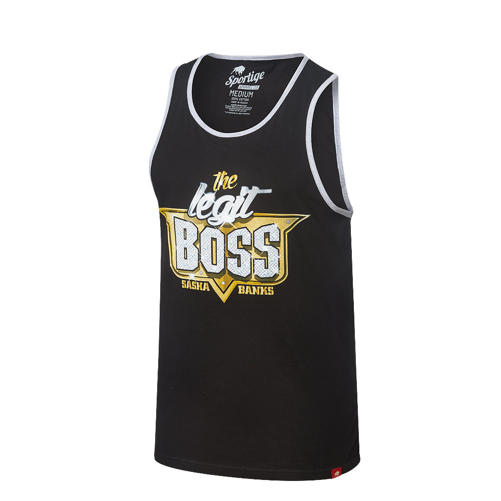 Sasha Banks The Legit Boss Vintage Tank Top Pwcatalog