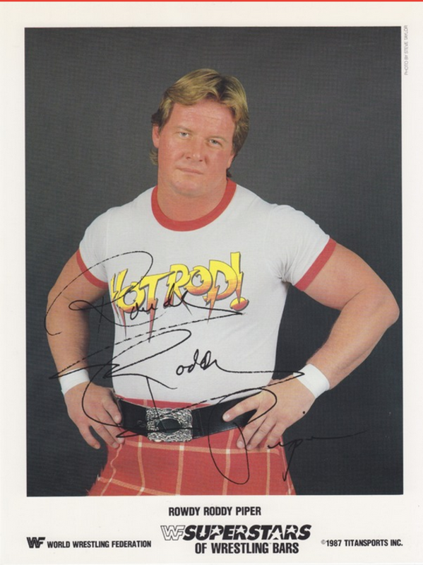 1987 Rowdy Roddy Piper Superstars of Wrestling Ice Cream Bars color PWcatalog