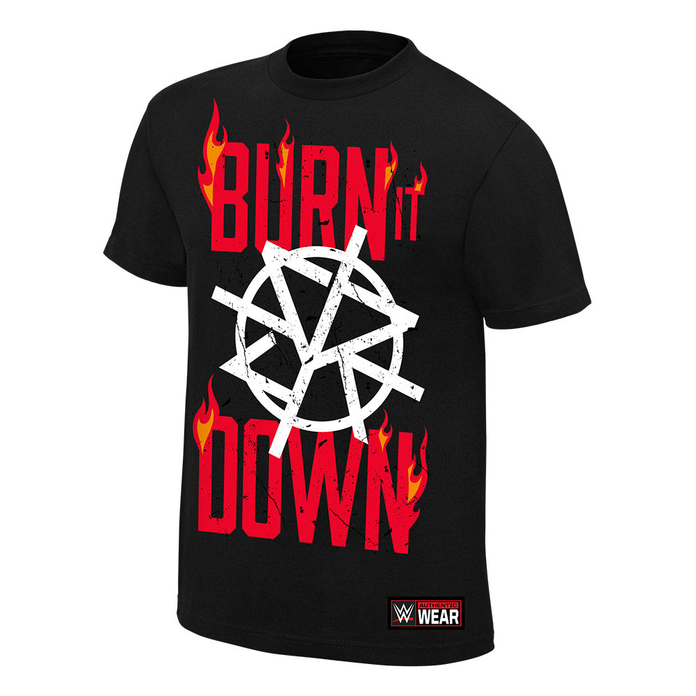 Seth Rollins Burn It Down Youth Authentic T-Shirt Pwcatalog