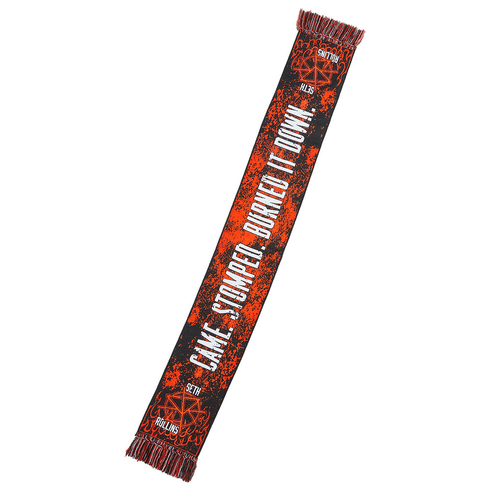 Seth Rollins Came. Stomped. Burned it Down Scarf Pwcatalog