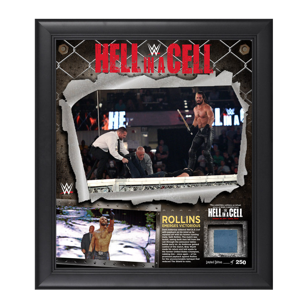 Seth Rollins Hell in a Cell 2014 Commemorative Framed Collage Pwcatalog