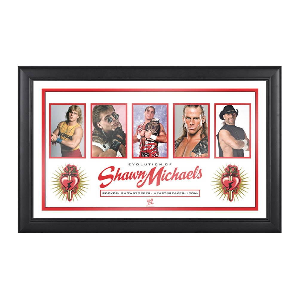 Shawn Michaels Evolution of a Hall of Famer Plaque Pwcatalog