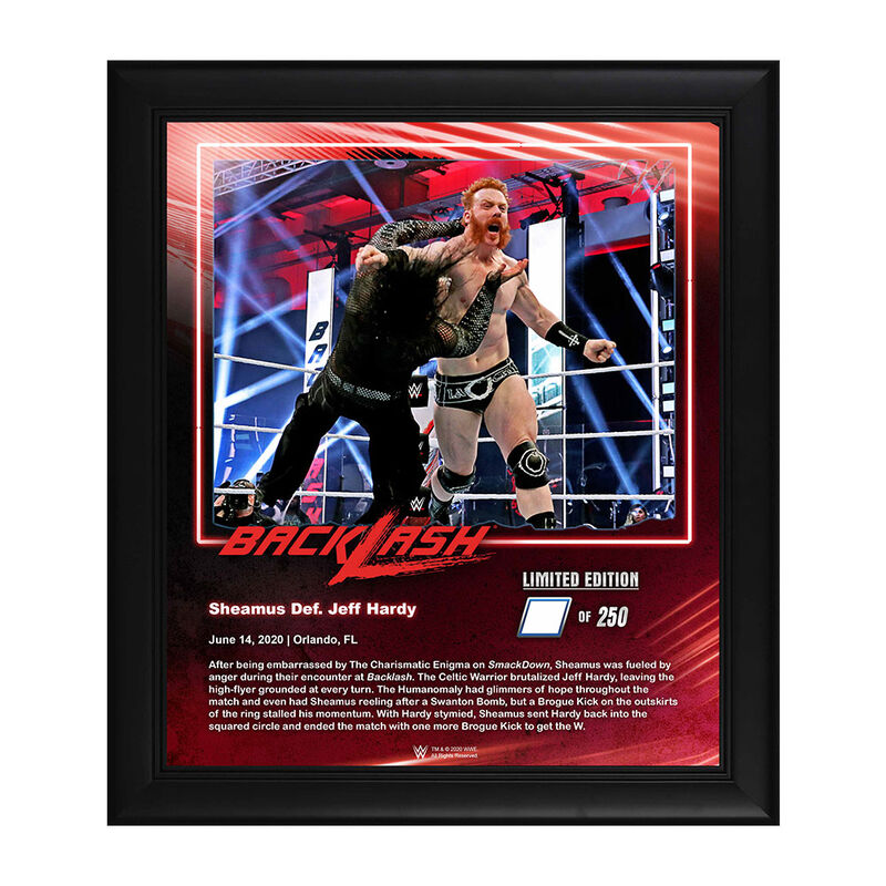 Sheamus Backlash 2020 15x17 Limited Edition Plaque Pwcatalog