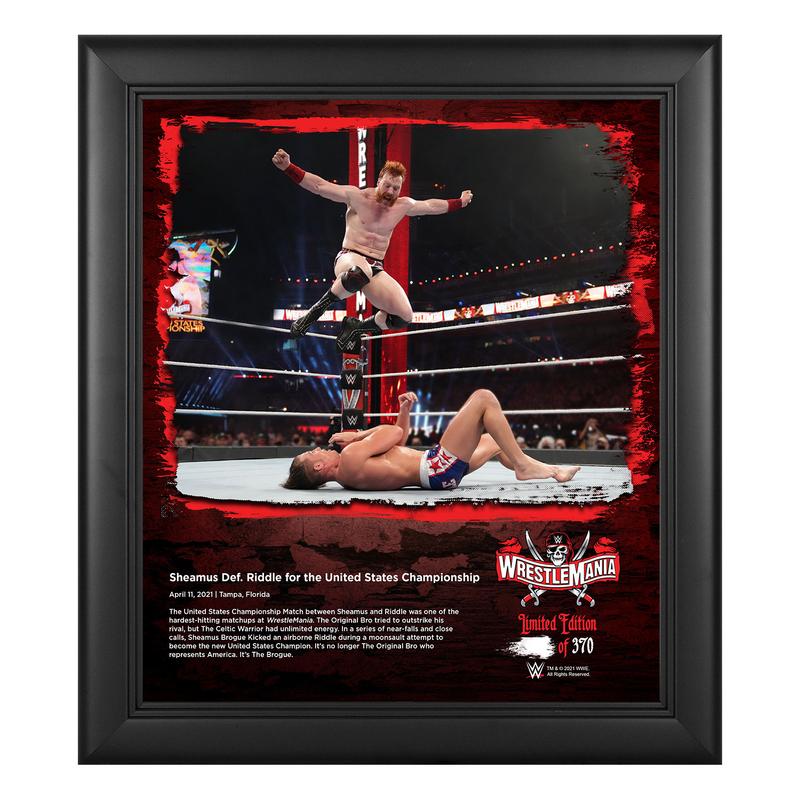 Sheamus WrestleMania 37 15x17 Commemorative Plaque Pwcatalog