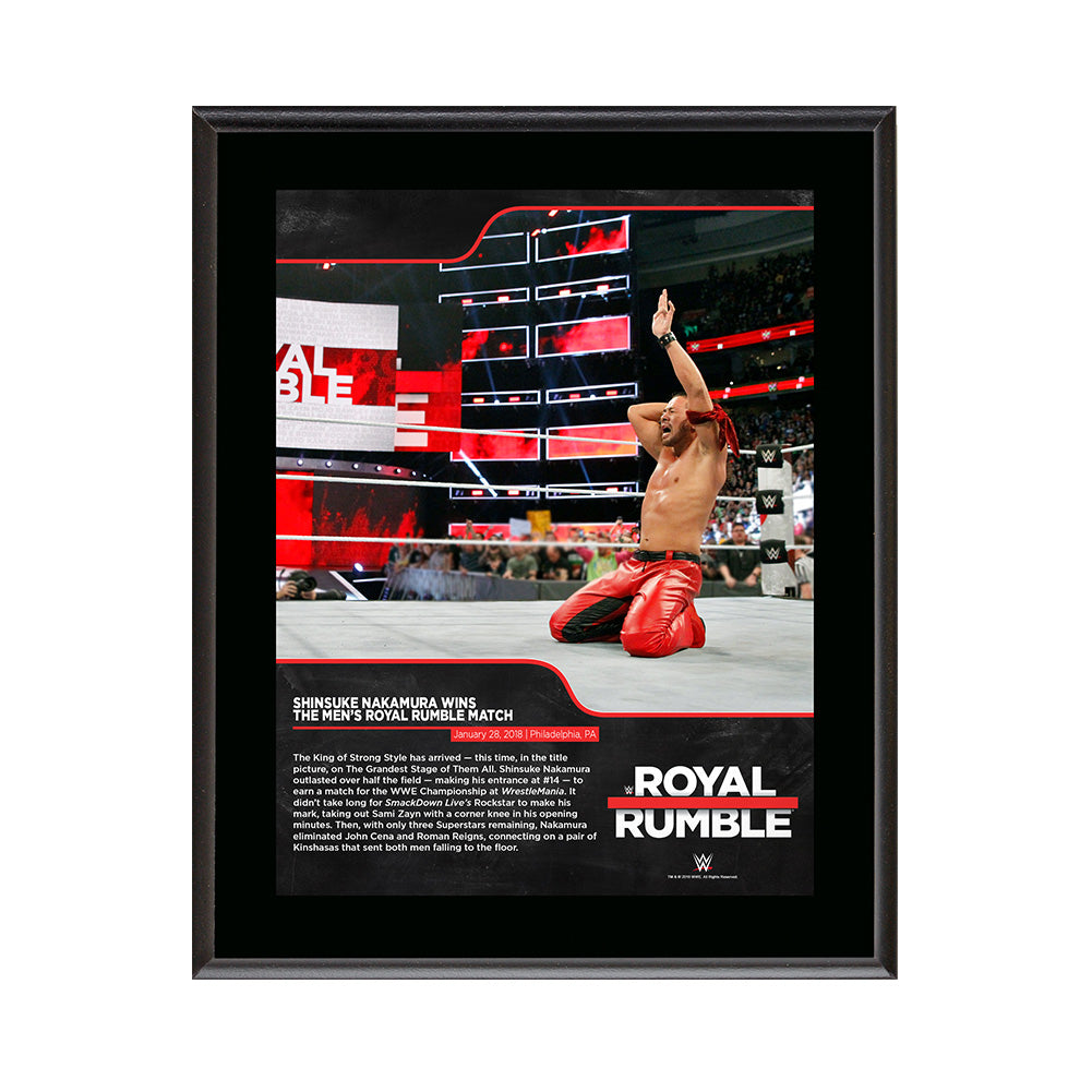 Shinsuke Nakamura Royal Rumble 2018 10 x 13 Commemorative Photo Plaque Pwcatalog