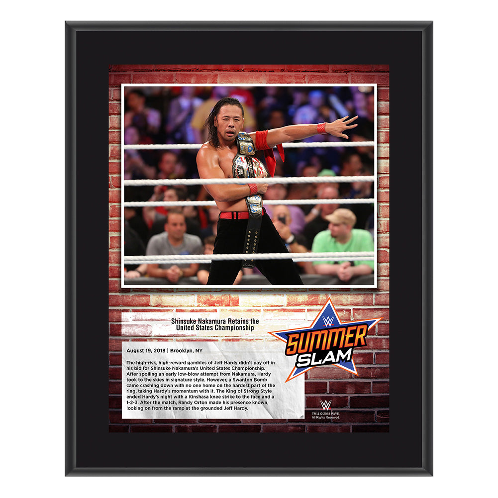Shinsuke Nakamura SummerSlam 2018 10 x 13 Commemorative Plaque Pwcatalog