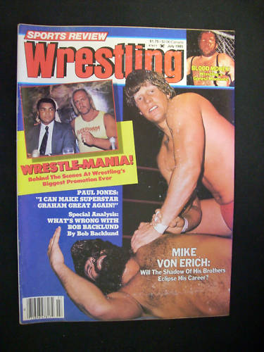 Sports Review Wrestling July 1985 Magazine PWcatalog