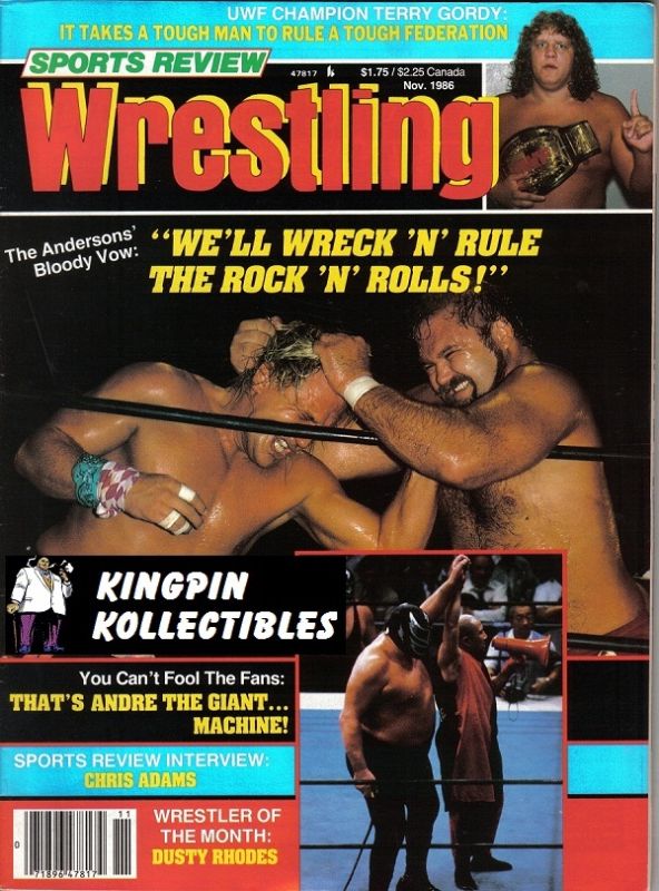 Sports Review Wrestling November 1986 Magazine PWcatalog