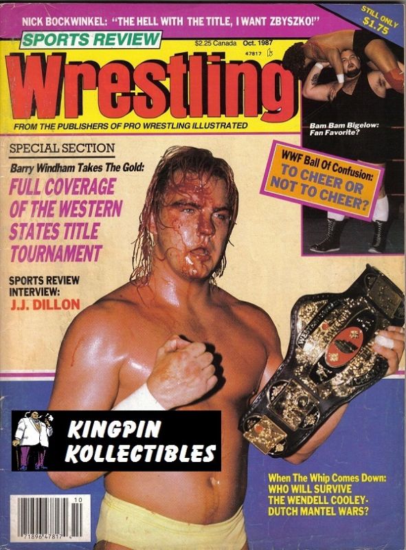 Sports Review Wrestling October 1987 Magazine PWcatalog
