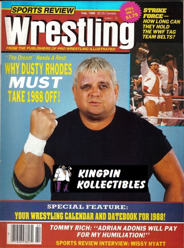 Sports Review Wrestling February 1988 Magazine PWcatalog