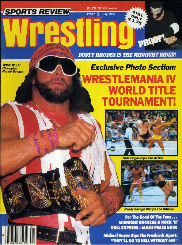Sports Review Wrestling July 1988 Magazine PWcatalog