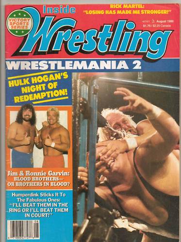 Sports Review Wrestling August 1988 Magazine PWcatalog