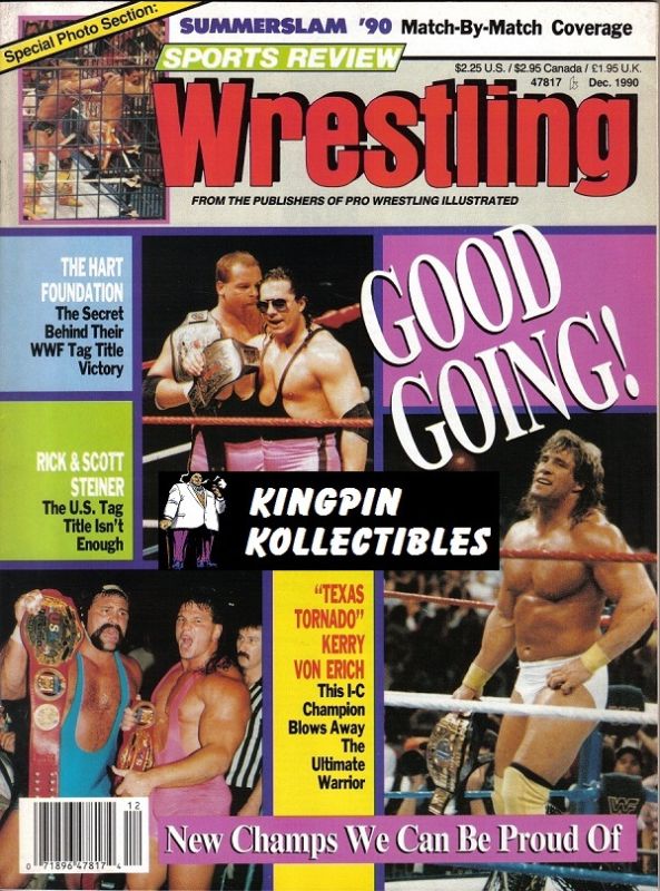 Sports Review Wrestling December 1990 Magazine PWcatalog