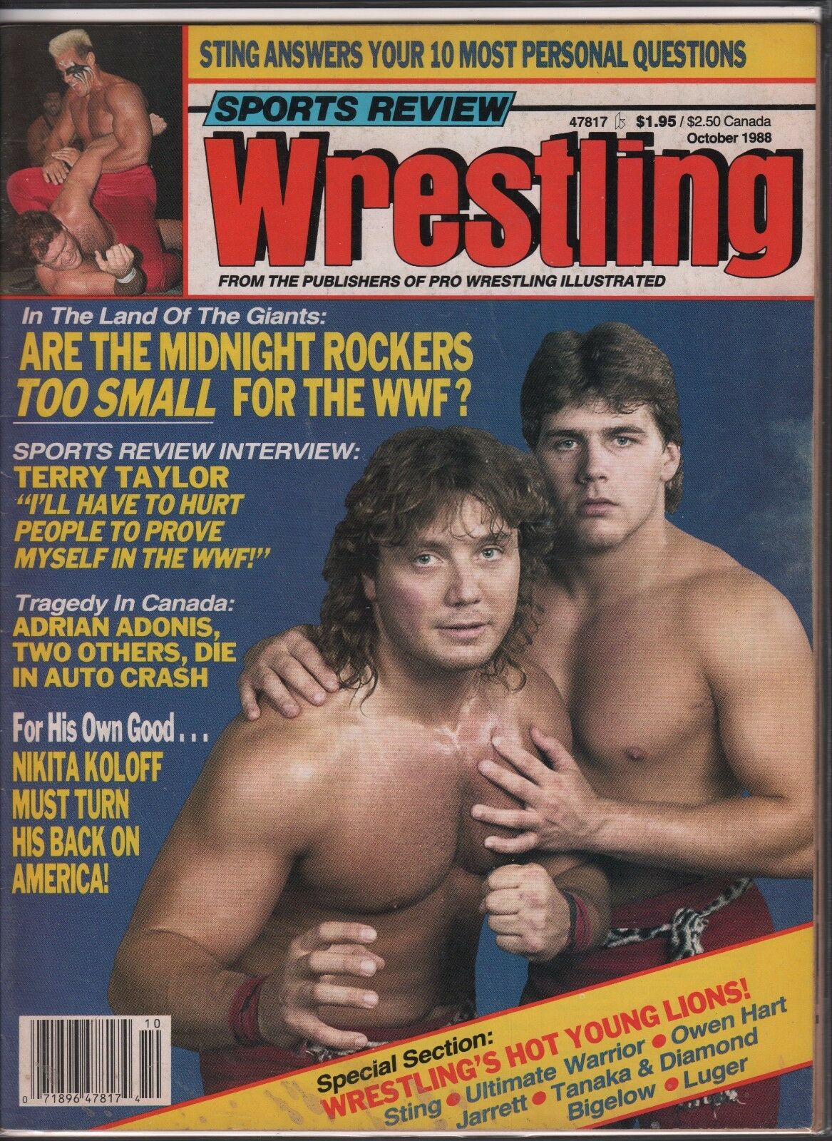 Sports Review Wrestling October 1988 Magazine PWcatalog