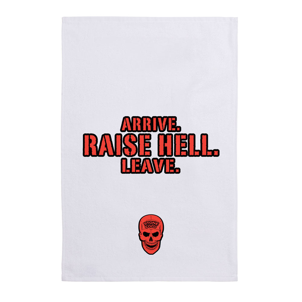 Steve Austin Arrive. Raise Hell. Leave Sports Towel Pwcatalog
