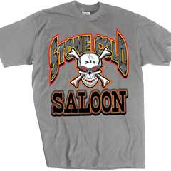 Steve Austin Stone Cold Saloon Grey T-shirt Pwcatalog